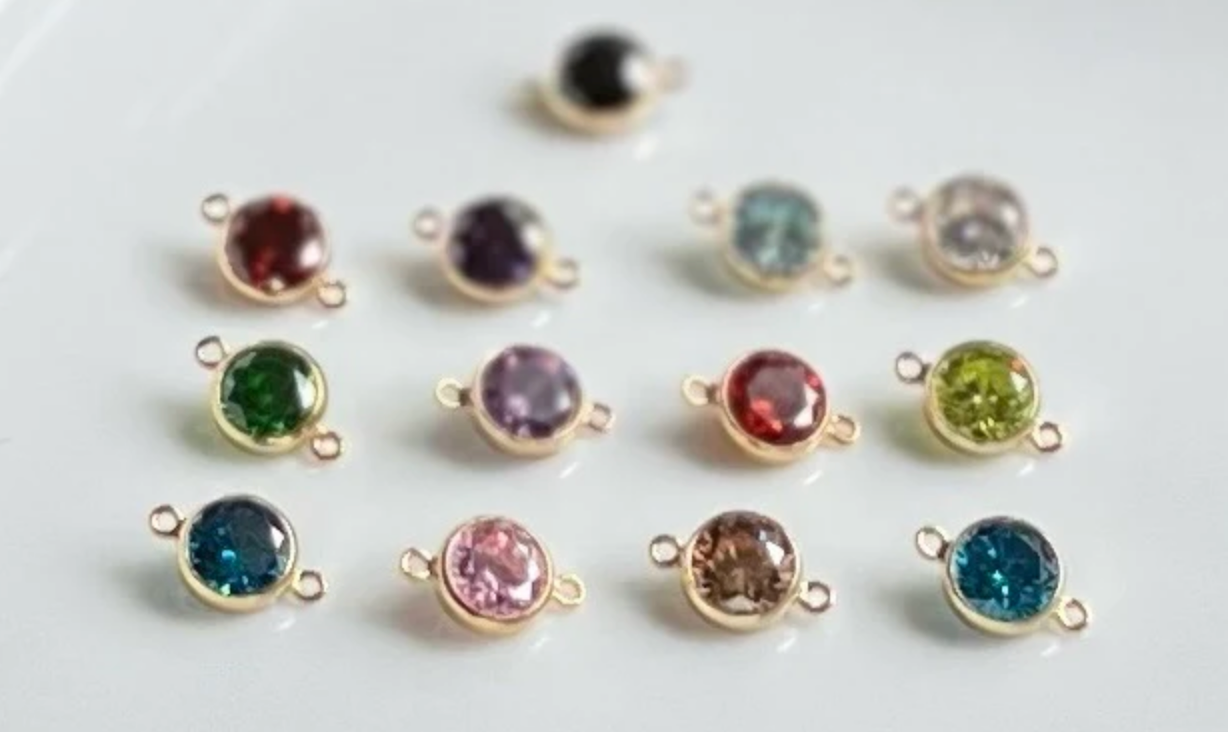3mm Mini Birthstone Charm