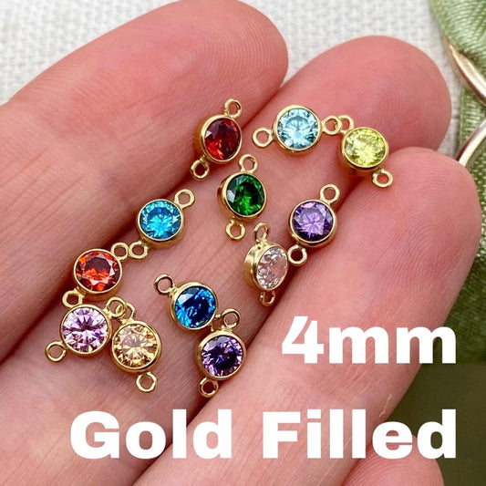 4mm Birthstone Charm